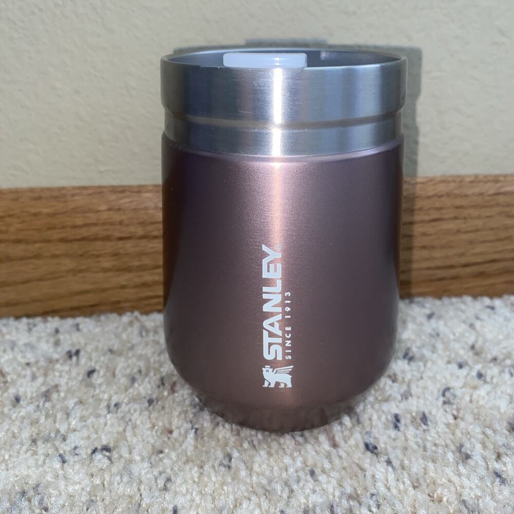 Stanley Cup 10 oz Stainless Steel Go Tumbler Wine Coffee Metallic Rose